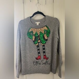 Christmas Sweater - “Elfie Selfie”
